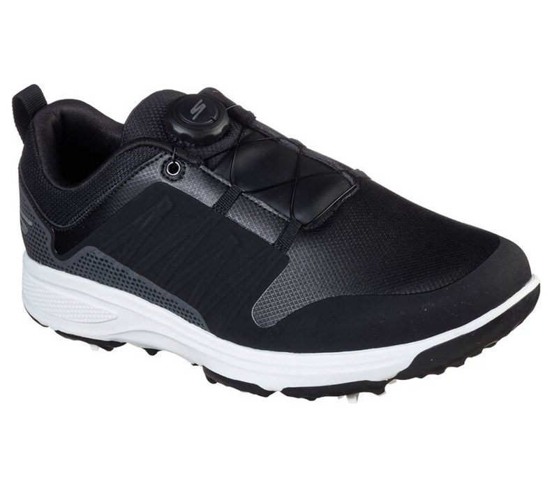 Skechers Go Torque - Twist - Mens Golf Shoes Black/White [AU-QM9350]